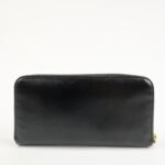 PRADA Logo Saffiano Vernis Leather Round Zipper Long Wallet 1ML506 Used - 图片 2