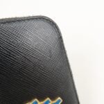 PRADA Logo Saffiano Leather Zippy Long Wallet Black 1ML506 - 图片 14