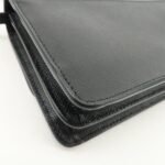 PRADA Saffiano Leather Shoulder Wallet Shoulder Bag Black BT1019 - 图片 12