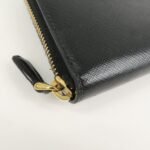 PRADA Logo Saffiano Leather Zippy Long Wallet Black 1ML506 - 图片 6