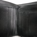 PRADA  Nylon Saffiano  Leather Bi-fold Round zippy Wallet Black Used - 图片 18
