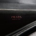 PRADA Leather Bi-Fold Long Wallet Black Silver Hardware 1MH037 Used - 图片 23