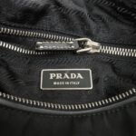 PRADA Triangle Logo Nylon Leather Shoulder Bag Black BR2840 - 图片 24
