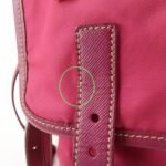 PRADA Nylon Saffiano Leather Flap Messenger Shoulder Bag Pink BT0697 Used - 图片 19