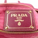 PRADA Nylon Saffiano Leather Flap Messenger Shoulder Bag Pink BT0697 Used - 图片 24