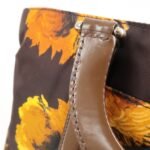 PRADA Triangle Logo 2Way Hand Bag Shoulder Bag Brown Yellow BN1052 Used - 图片 9