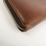 PRADA Saffiano Leather Round Zippy Long Wallet  Brown 1M0506 Used - 图片 8