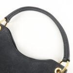 PRADA VITTELLO PHOENIX Triangle Logo Leather Shoulder Bag Black 1BC051 Used - 图片 8