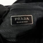 PRADA Triangle Logo Nylon Leather Shoulder bag Black - 图片 20
