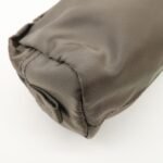 PRADA Set of 2 Leather Nylon Pouch Cosmetic Pouch Gray Khaki Used - 图片 6