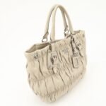 PRADA Leather 2WAY Bag Hand Bag Shoulder Bag Ivory BN1789 - 图片 4