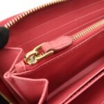 PRADA Logo Saffiano Leather Round Zippy Long Wallet Pink 1M0506 - 图片 21