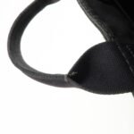 PRADA Logo Canapa Mini Canvas Tote Bag Hand Bag Black BN2439 Used - 图片 10