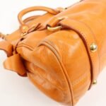 MIU MIU Leather 2Way Bag Hand Bag Shoulder Bag Orange RT0438 - 图片 14