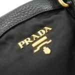 PRADA Nylon Leather 2WAY Bag Hand Bag Shoulder Bag Black BN2032 - 图片 18