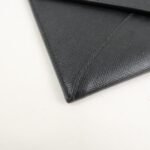 PRADA Saffiano Leather Envelope Flap Long Wallet Black 1M1175 Used - 图片 6
