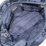 PRADA Nylon Leather Hand Bag Black Gold Hardware 1BA084 - 图片 21