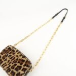 MIU MIU Unborn Calf Leather Shoulder Bag Beige Brown Used - 图片 6