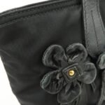 PRADA Nylon Leather Hand Bag Black Gold Hardware 1BA084 - 图片 18