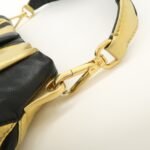 PRADA Leather Hand Bag Black Gold Hardware - 图片 7