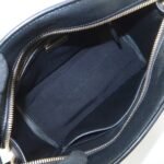 PRADA Leather 2Way Bag Hand Bag Black Gold Hardware Used - 图片 21
