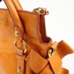 MIU MIU Leather 2Way Bag Hand Bag Shoulder Bag Orange RT0438 - 图片 16