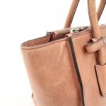 PRADA Triangle Logo Leather 2Way Tote Bag Hand Bag Pink B2625M - 图片 15