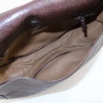 PRADA Logo Leather Shoulder Bag Crossbody Bag Brown - 图片 21
