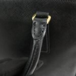 PRADA Triangle Logo Saffiano Leather 2WAY Hand Bag Black BN1801 Used - 图片 7