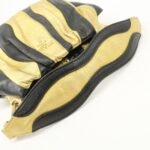 PRADA Leather Hand Bag Black Gold Hardware - 图片 6