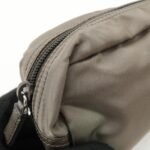 PRADA Set of 2 Leather Nylon Pouch Cosmetic Pouch Gray Khaki Used - 图片 7