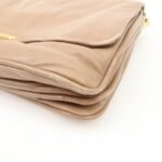MIU MIU Leather 2Way Chain Shoulder Bag Clutch Bag Brown - 图片 11