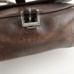 PRADA Logo Leather Shoulder Bag Crossbody Bag Brown - 图片 19