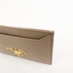 PRADA Leather Card Case Card Holder Beige 1MC208 - 图片 12