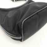 PRADA Triangle Logo Nylon Leather Shoulder Bag Hand Bag Black BR3121 Used - 图片 10