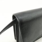 PRADA Saffiano Leather Shoulder Wallet Shoulder Bag Black BT1019 - 图片 14