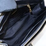 PRADA Triangle Logo Saffiano Leather 2WAY Hand Bag Black BN1801 Used - 图片 21