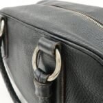 PRADA Logo Leather Hand Bag Mini Boston Bag Black BL0471 Used - 图片 8