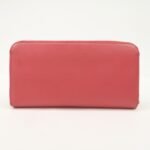 PRADA Logo Saffiano Leather Round Zippy Long Wallet Pink 1M0506 - 图片 2