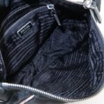 PRADA Triangle Logo Nylon Leather Shoulder Bag Black BR2840 - 图片 21