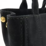PRADA Canapa Mini Canvas 2Way Hand Bag Tote Bag Black 1BG439 Used - 图片 16