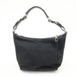 PRADA Triangle Logo Nylon Leather Shoulder Bag Hand Bag Black BR3121 Used - 图片 2