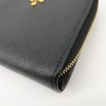 PRADA Logo Saffiano Leather Round Zippy Wallet Black 1MM268 - 图片 6