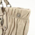 PRADA Leather 2WAY Bag Hand Bag Shoulder Bag Ivory BN1789 - 图片 17