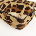 MIU MIU Unborn Calf Leather Shoulder Bag Beige Brown Used - 图片 14