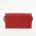 PRADA Saffiano Leather Shoulder Long Wallet Red 1M1437 - 图片 2