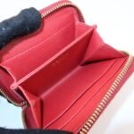 PRADA Triangle Logo Round Zippy Coin Case Red 1MO268 Used - 图片 18