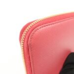 PRADA Logo Saffiano Leather Round Zippy Long Wallet Pink 1M0506 - 图片 11
