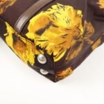 PRADA Triangle Logo 2Way Hand Bag Shoulder Bag Brown Yellow BN1052 Used - 图片 12