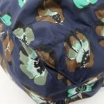 PRADA Triangle Logo Nylon Tote Bag w/Pouch Flower Print Navy B4626B Used - 图片 9